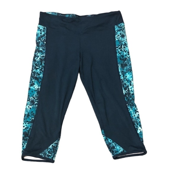 HURLEY Leggings Women's Size Small Green Multicolor Nike Dri-Fit Athletic - Picture 3 of 12